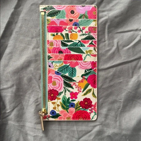 Rifle Paper Co. Floral Wallet in Pink, Green, Yellow, Blue - Picture 2 of 2